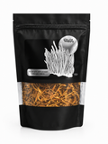Кордицепс військовий, цілі плодові тіла, 100 г (Cordyceps militaris) &mdash; Life Happy LH-CORDYCEPSMILITARIS-100 фото
